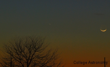 PanSTARRS and Crescent Moon #1