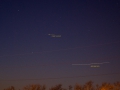 Comet C/2013 R1 Lovejoy and Airplane