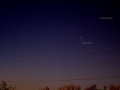 Comet C/2013 R1 Lovejoy and Airplane